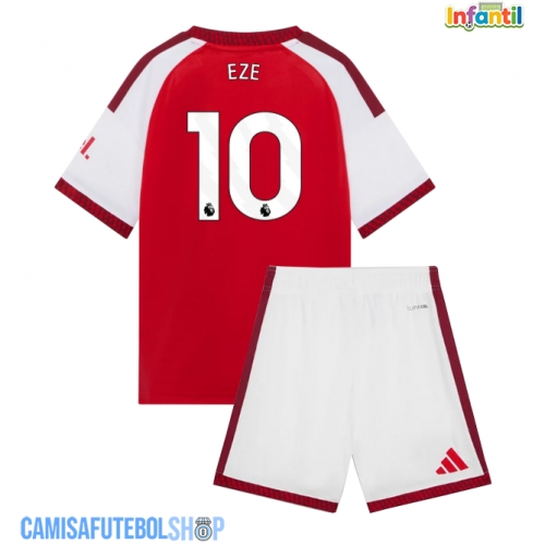 Camisa de time de futebol Arsenal Eberechi Eze #10 Replicas 1º Equipamento Infantil 2026-27 Manga Curta (+ Calças curtas)